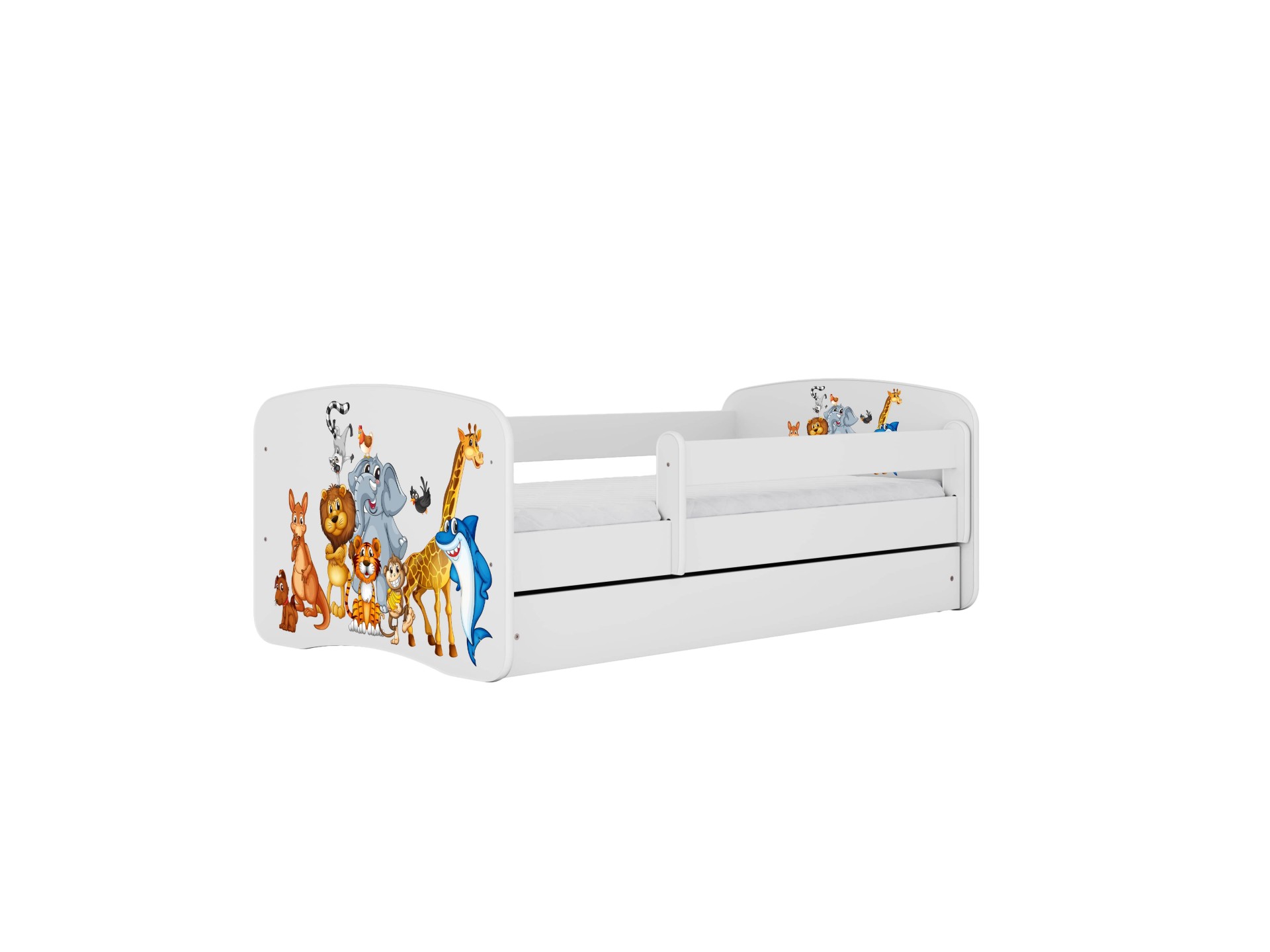 Bed babydreams pink animals with drawer with mattress 180/80