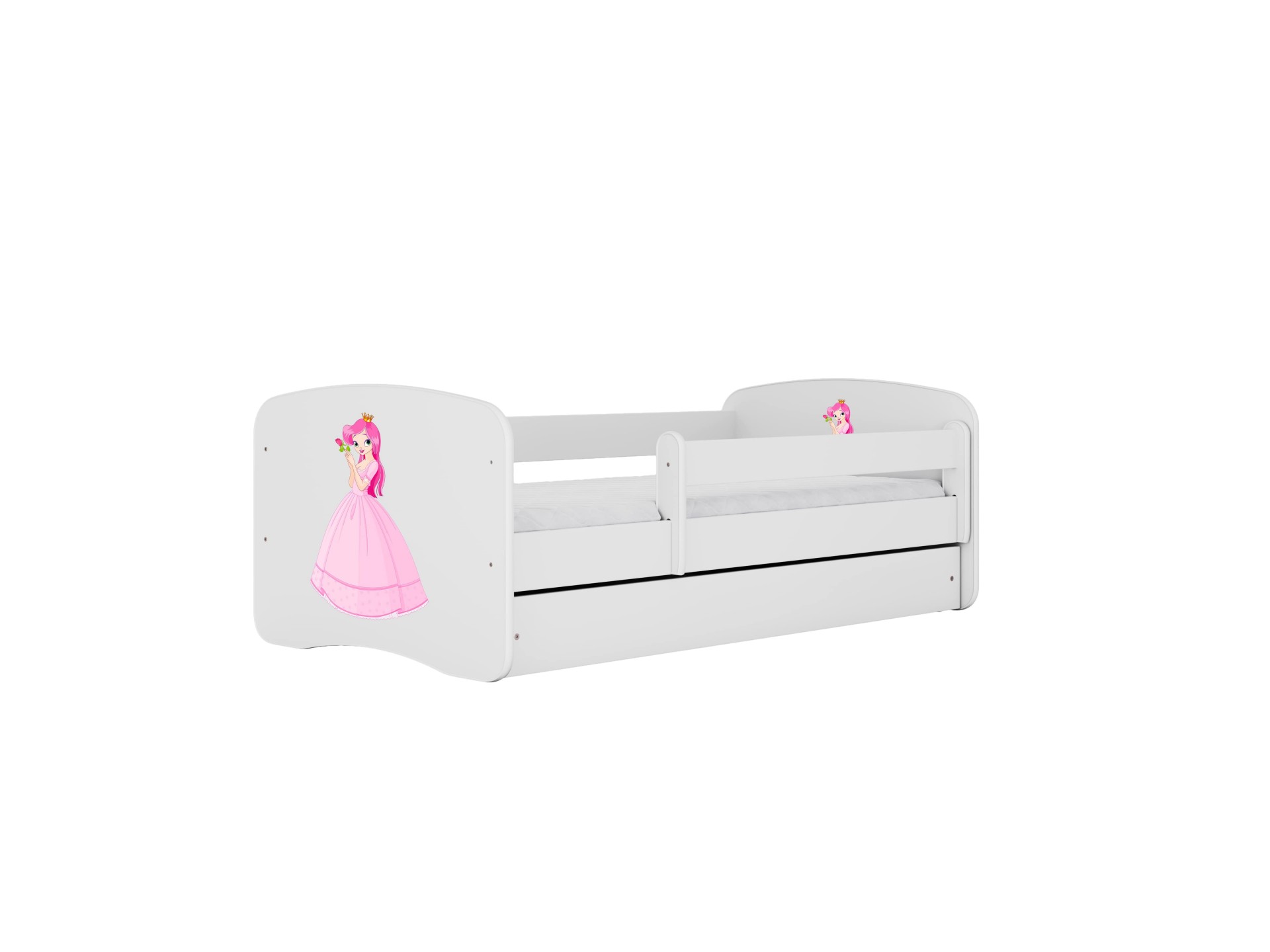 Bed babydreams pink princess without drawer with mattress 180/80