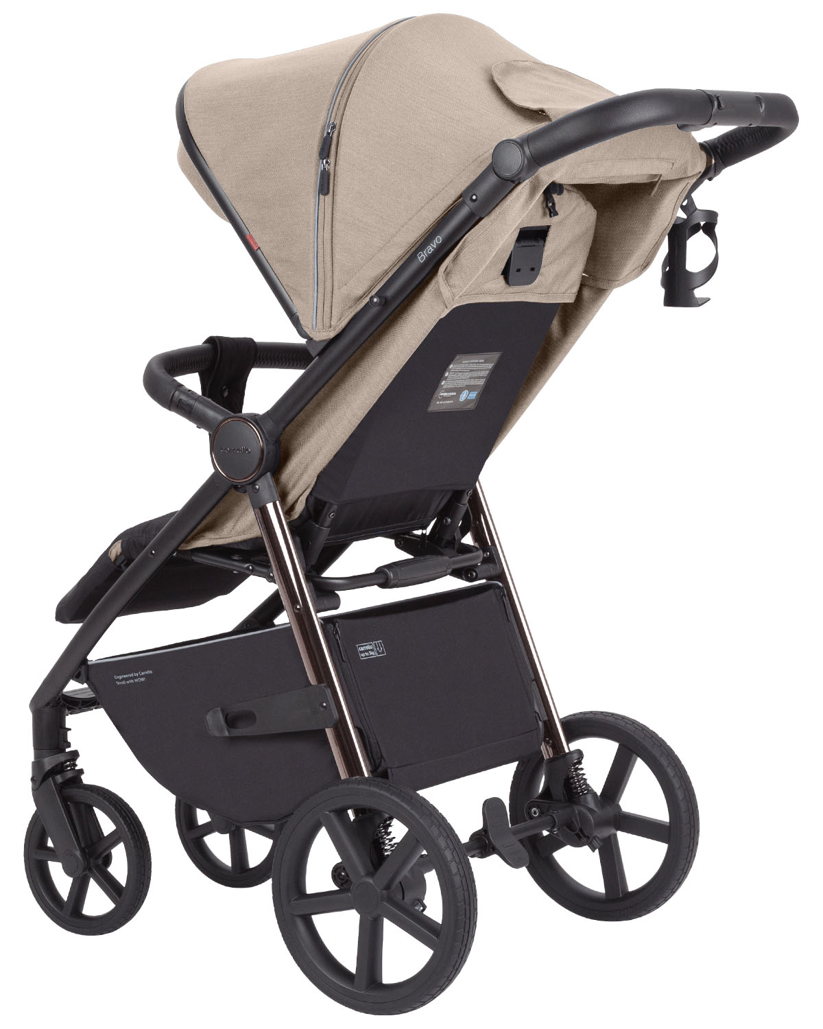 Carrello Bravo PLUS 2024 Ivory Beige CRL-5515 Прогулочная Коляска