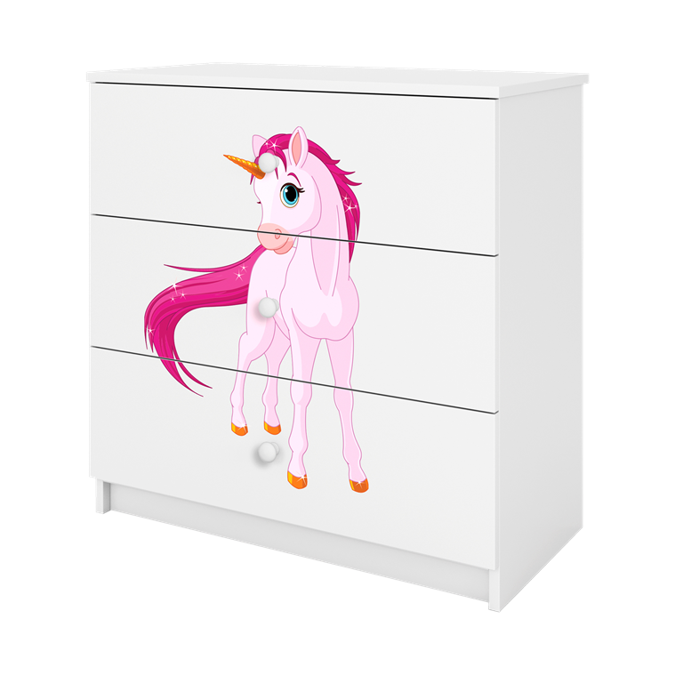 Chest of drawers babydreams white horse