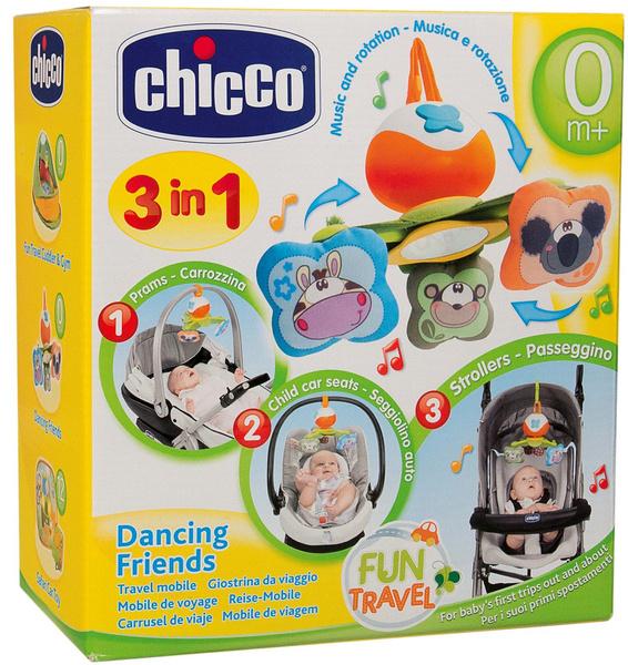 CHICCO Dancing Friends Karuselis ratiņiem un autokrēsliņiem