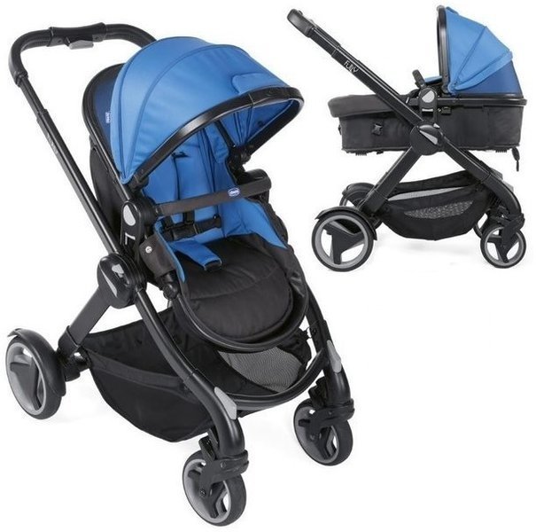 Chicco Fully Power Blue Bērnu Ratiņi-transformeri 2in1