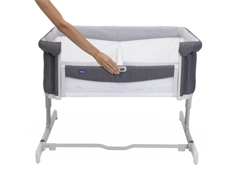 Chicco Next2Me Twins Łóżeczko Dostawne dla Bliźniąt Magnet Grey