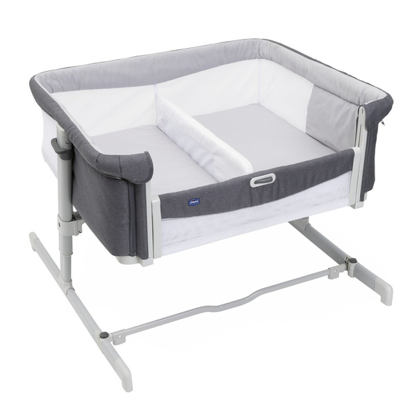 Chicco Next2Me Twins Łóżeczko Dostawne dla Bliźniąt Magnet Grey