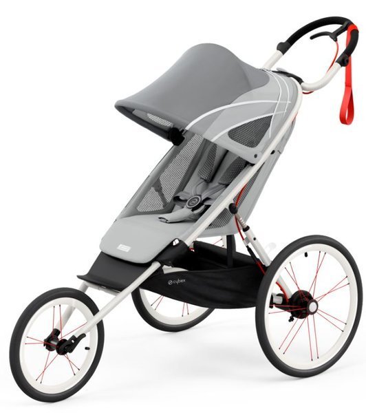 Cybex Avi Sport Collection Silver Pink Sporta Ratiņi