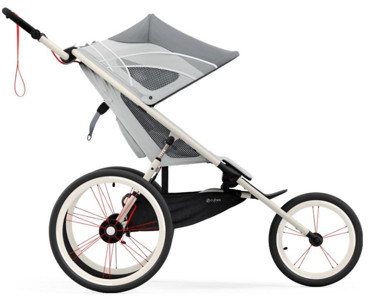 Cybex Avi Sport Collection Silver Pink Sporta Ratiņi