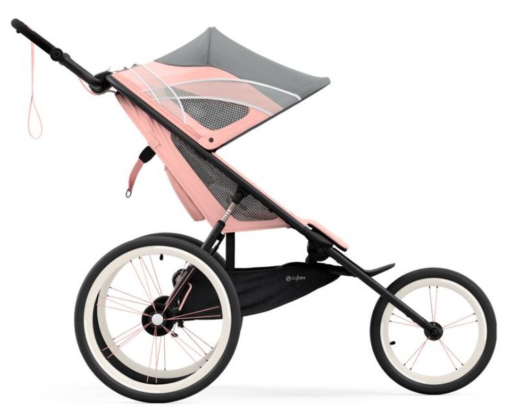 Cybex Avi Sport Collection Silver Pink Sporta Ratiņi