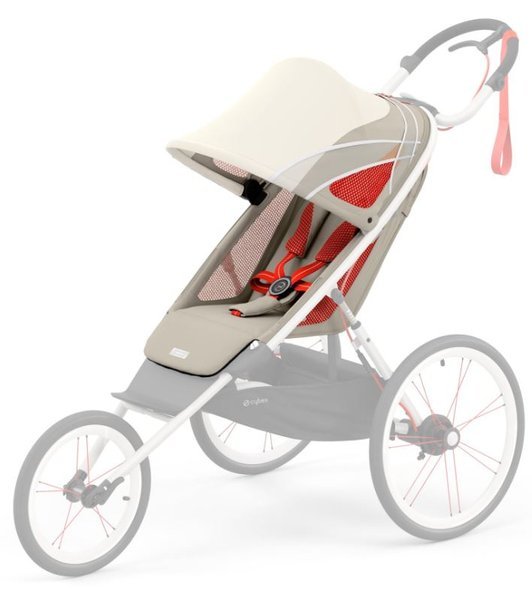 Cybex Avi Sport Collection Silver Pink Sporta Ratiņi