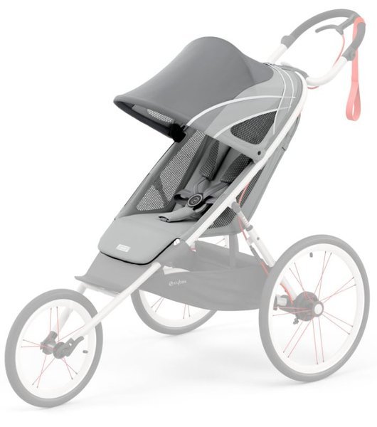 Cybex Avi Sport Collection Silver Pink Sporta Ratiņi