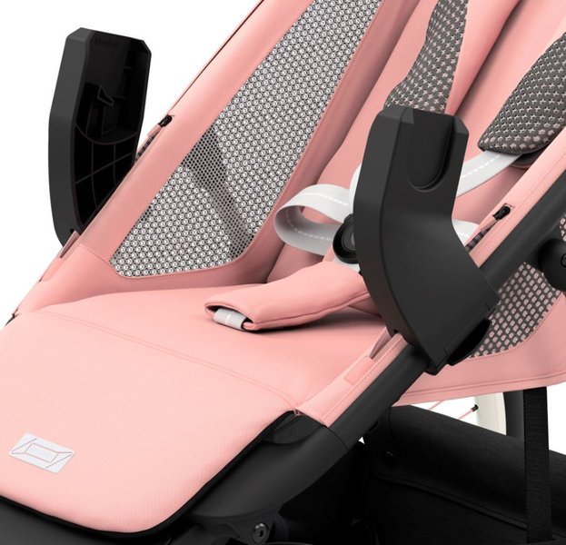 Cybex Avi Sport Collection Silver Pink Sporta Ratiņi