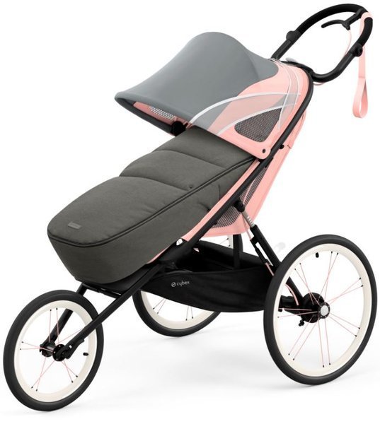 Cybex Avi Sport Collection Silver Pink Sporta Ratiņi