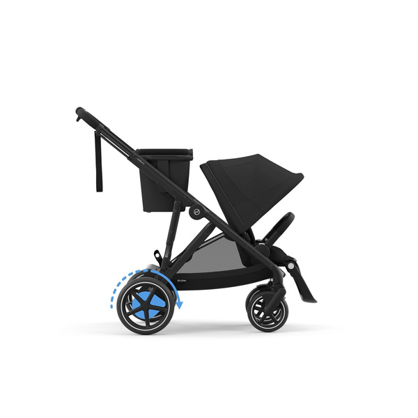 Cybex E-Gazelle S Moon Black Коляска для двойняшек