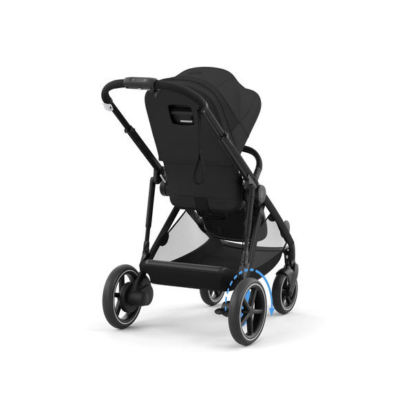 Cybex E-Gazelle S Moon Black Коляска для двойняшек