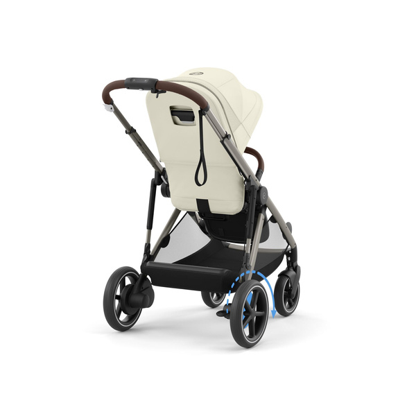 Cybex E-Gazelle S Seashell Beige Коляска для двойняшек