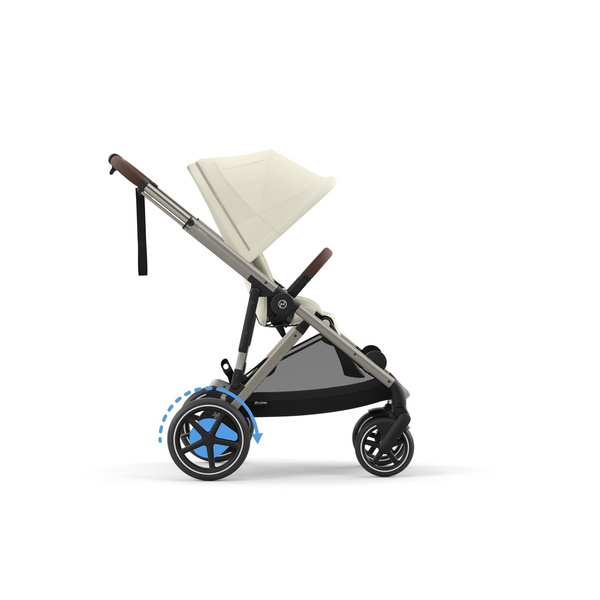 Cybex E-Gazelle S Seashell Beige Коляска для двойняшек