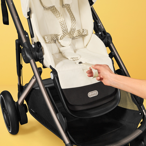 Cybex E-Gazelle S Seashell Beige Коляска для двойняшек