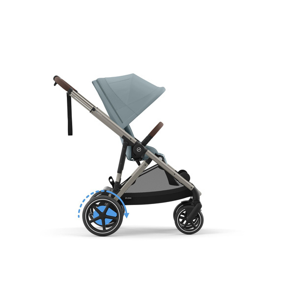 Cybex E-Gazelle S Stormy Blue Коляска для двойняшек