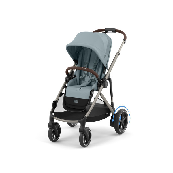 Cybex E-Gazelle S Stormy Blue Коляска для двойняшек