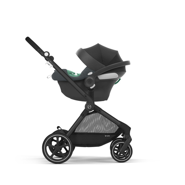 Cybex Eos Basic Lava Grey + Aton B2 I-size + Fiki Miki Матрас в люльку Детская коляска 3 в 1