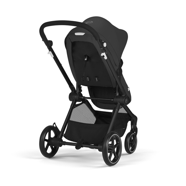 Cybex Eos Basic Moon Black + Aton B2 I-size + Fiki Miki Matracis kulbai Bērnu rati 3in1