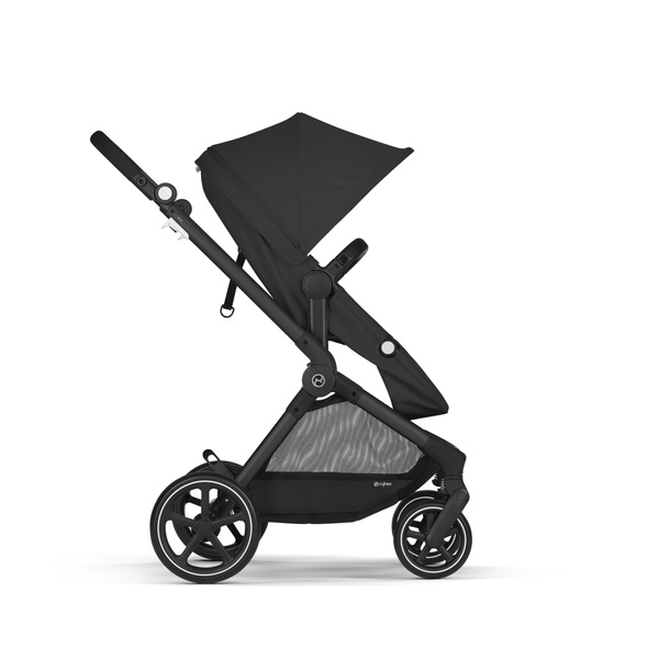 Cybex Eos Basic Moon Black + Aton B2 I-size + Fiki Miki Matracis kulbai Bērnu rati 3in1