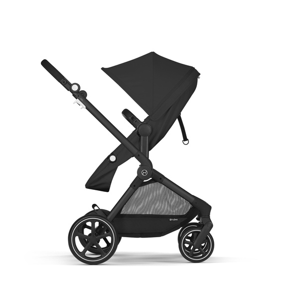 Cybex Eos Basic Moon Black + Aton B2 I-size + Fiki Miki Matracis kulbai Bērnu rati 3in1