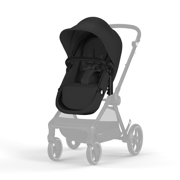 Cybex Eos Basic Moon Black + Aton B2 I-size + Fiki Miki Matracis kulbai Bērnu rati 3in1