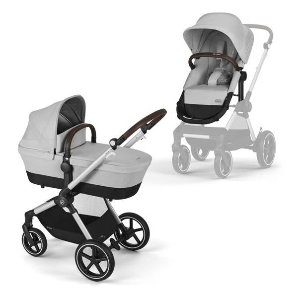 Cybex Eos Lux Lava Grey/Silver Детская коляска 2в1