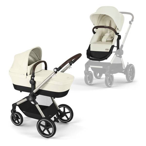 Cybex Eos Lux Seashell Beige/Taupe Bērnu rati 2in1