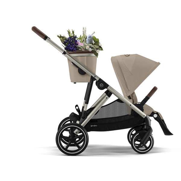 Cybex Gazelle S Almond Beige/Taupe Коляска для двойняшек