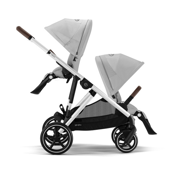 Cybex Gazelle S Lava Grey/Silver Коляска для двойняшек