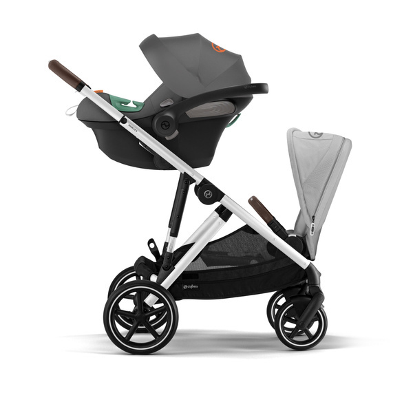 Cybex Gazelle S Lava Grey/Silver Коляска для двойняшек