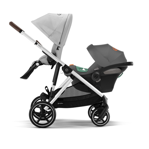 Cybex Gazelle S Lava Grey/Silver Коляска для двойняшек