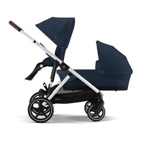 Cybex Gazelle S Ocean Blue/Silver Dvīņu Ratiņi