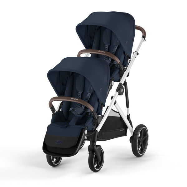 Cybex Gazelle S Ocean Blue/Silver Dvīņu ratiņi