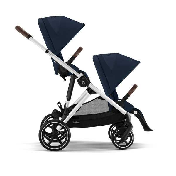 Cybex Gazelle S Ocean Blue/Silver Коляска для двойняшек