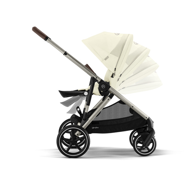 Cybex Gazelle S Seashell Beige/Taupe Dvīņu rati