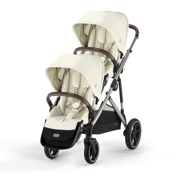 Cybex Gazelle S Seashell Beige/Taupe Dvīņu rati