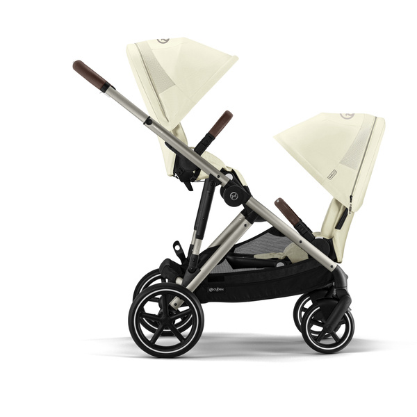 Cybex Gazelle S Seashell Beige/Taupe Dvīņu rati