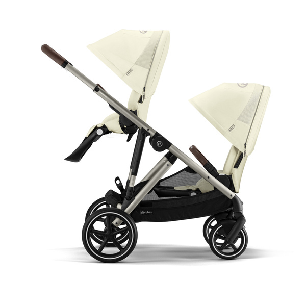 Cybex Gazelle S Seashell Beige/Taupe Dvīņu rati