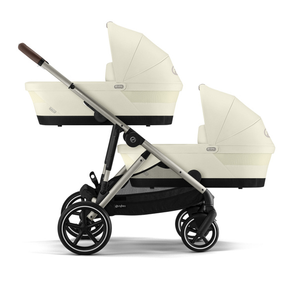 Cybex Gazelle S Seashell Beige/Taupe Dvīņu Ratiņi