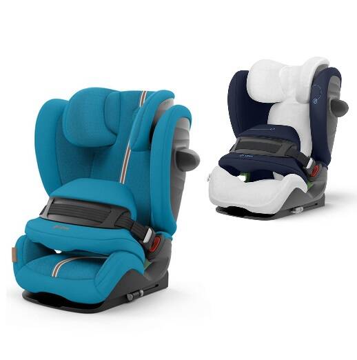 Cybex Pallas G I-Size Plus Fotelik Samochodowy 9-50 kg + Tapicerka Letnia Beach Blue Plus 2023