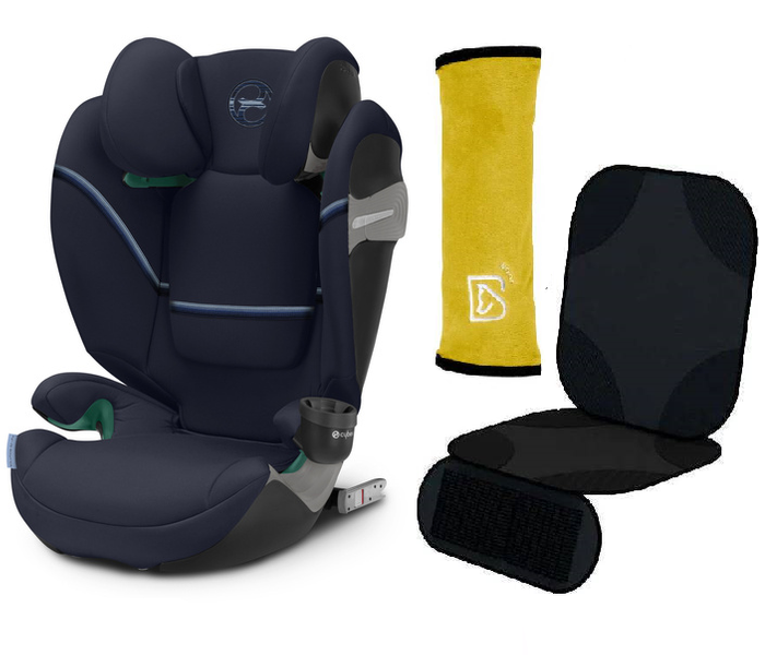 Cybex Solution S2 I-Fix Ocean Blue + Babysafe jostas pārvalks un krēsla aizsargs