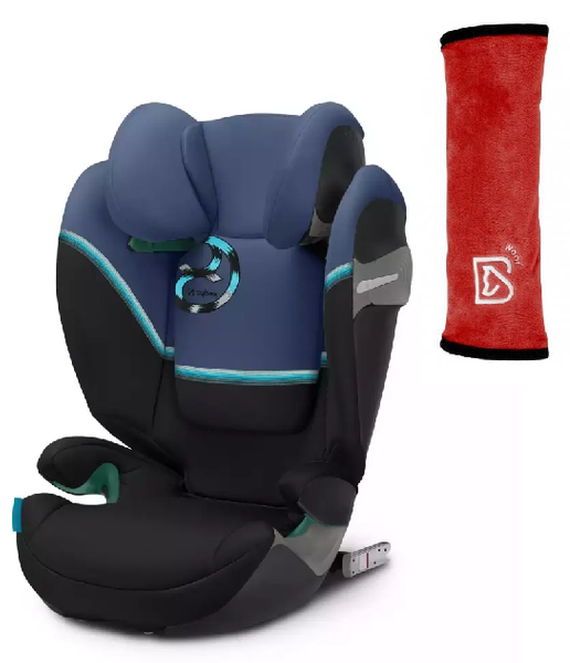 Cybex Solution S2 I-Fix Imperial Blue Bērnu autosēdeklis 15-50 kg + Babysafe jostas pārvalks