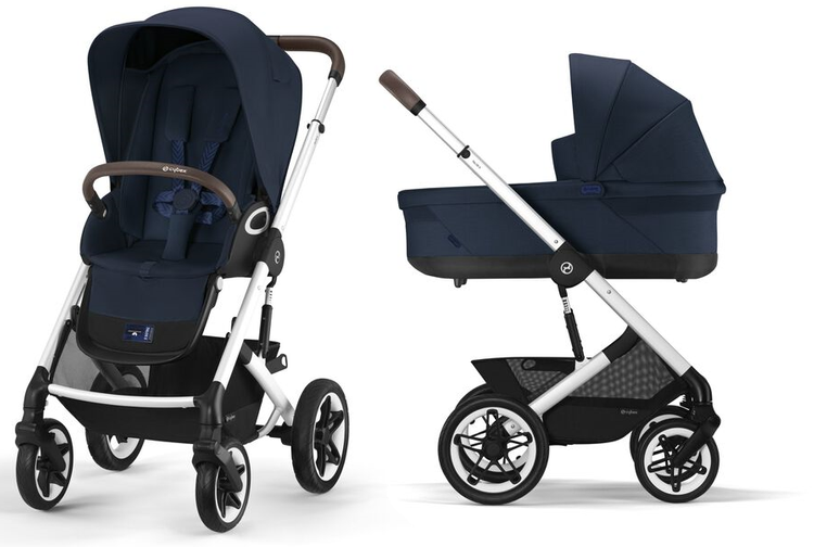 Cybex Talos S Lux Ocean Blue/Silver Детская коляска 2в1