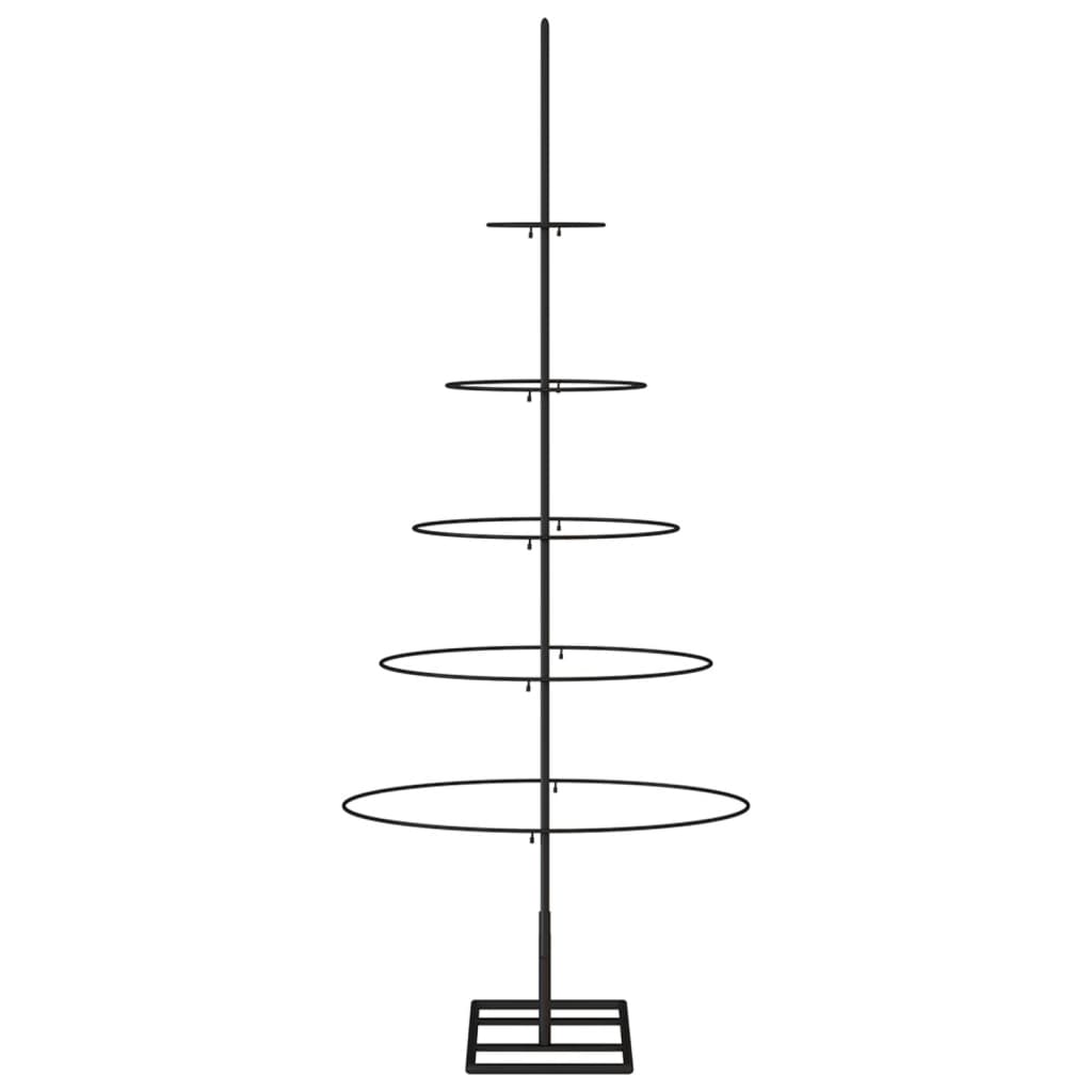 Dekoratīva Ziemassvētku Eglīte, Metāls, Melna, 125 Cm Vidaxl