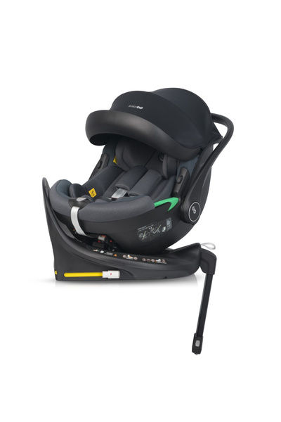 Easy Go Buz Pro Fotelik Samochodowy z Obrotową Bazą ISOFIX  0-13 kg Granito