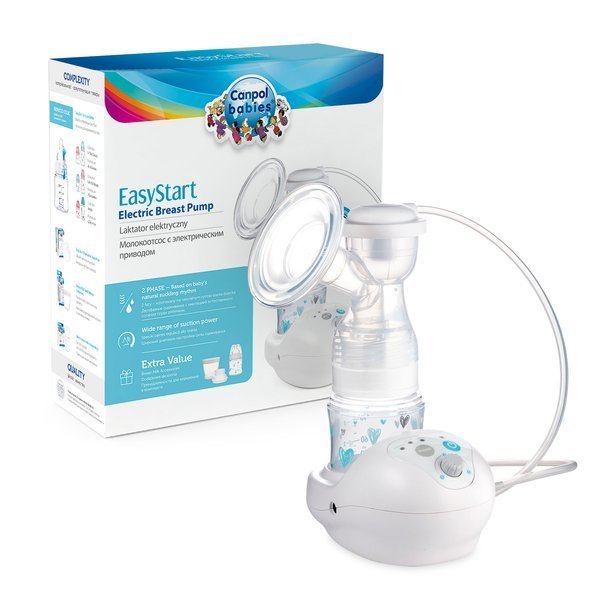 Elektriskais piena pumpis Canpol Babies EasyStart ar piederumiem 7in1