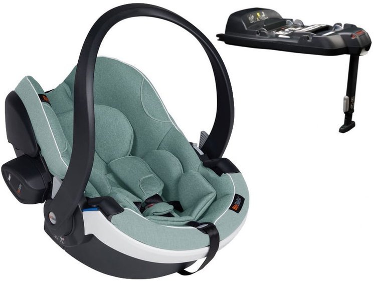 Fotelik samochodowy BeSafe iZi Go Modular X1 i-Size 0-13kg + Baza ISOfix BeSafe iZi Modular i-Size Morska Zieleń