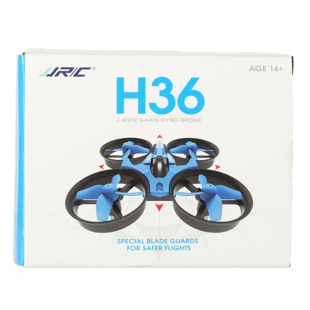 JJRC H36 mini 2.4GHz 4CH 6 asu RC drons melns